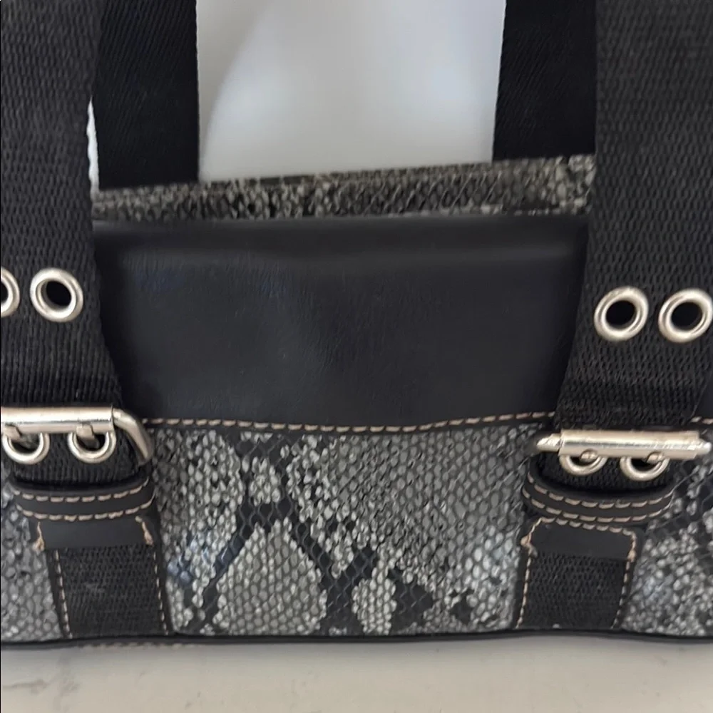 Nine West Stylish Black and Gray Women's small Handbag